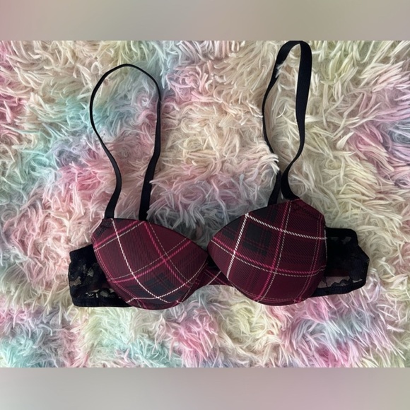 NWOT La SENZA Remix Black and Pink Push-Up Bra- 34A - Picture 2 of 8